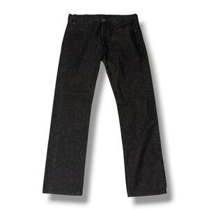 Black Levi’s 501 Button Fly 5 Pocket Denim Jeans Size 34/34